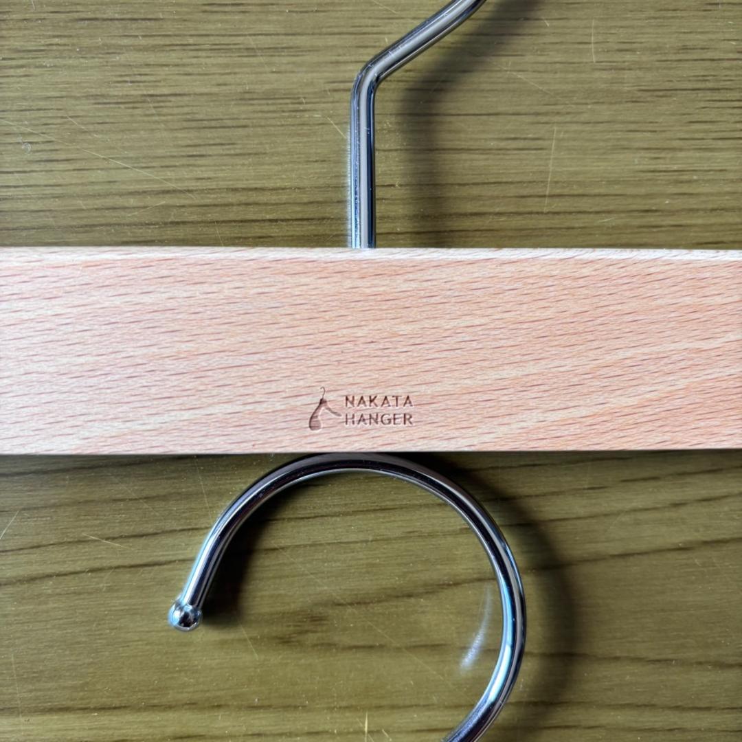 【ナカタハンガー】【4本組】【良品】【バラ売OK】【高級】幅　約280mm
