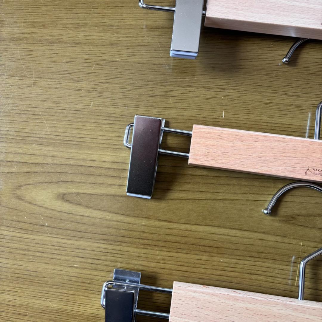 【ナカタハンガー】【4本組】【良品】【バラ売OK】【高級】幅　約280mm