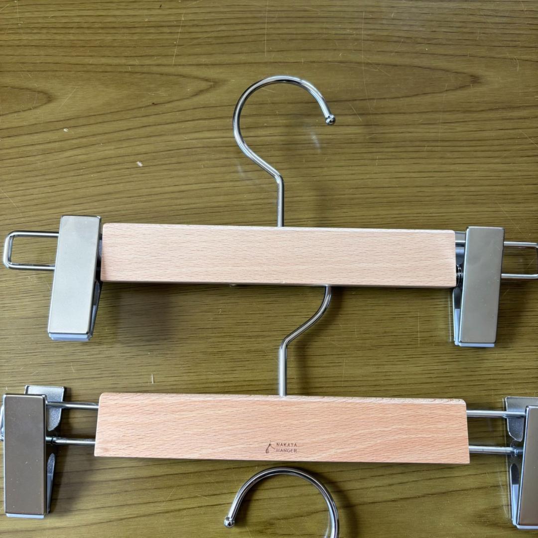 【ナカタハンガー】【4本組】【良品】【バラ売OK】【高級】幅　約280mm