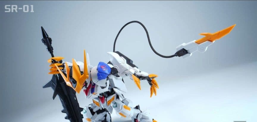 海外製】バエル バルバトス似 形態切替可 MGSD相当 発光 組立式プラモデル