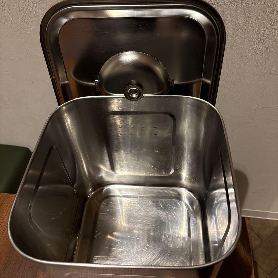 YUKIWA(三宝産業)角・深型キッチンポット 27cm・手付