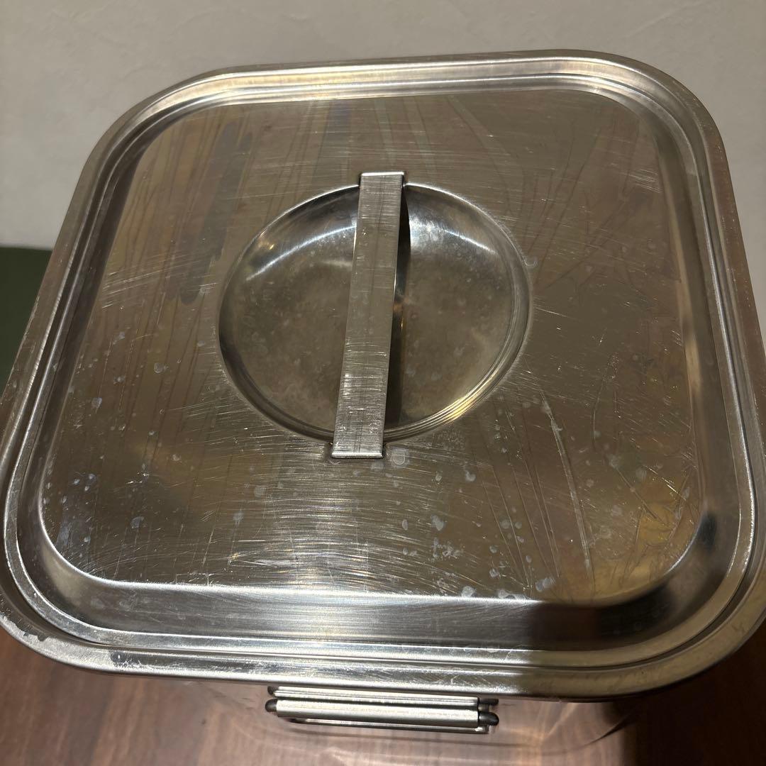 YUKIWA(三宝産業)角・深型キッチンポット 27cm・手付