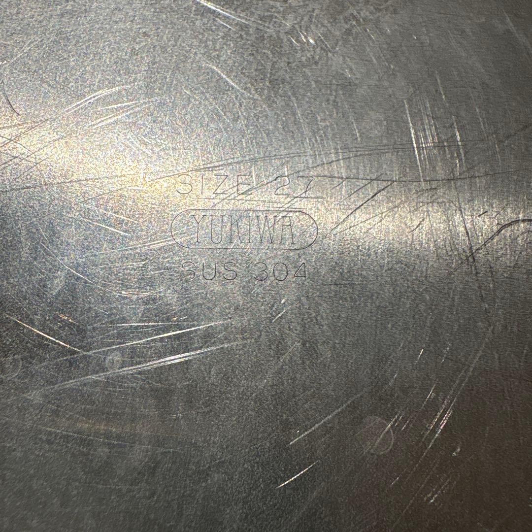 YUKIWA(三宝産業)角・深型キッチンポット 27cm・手付