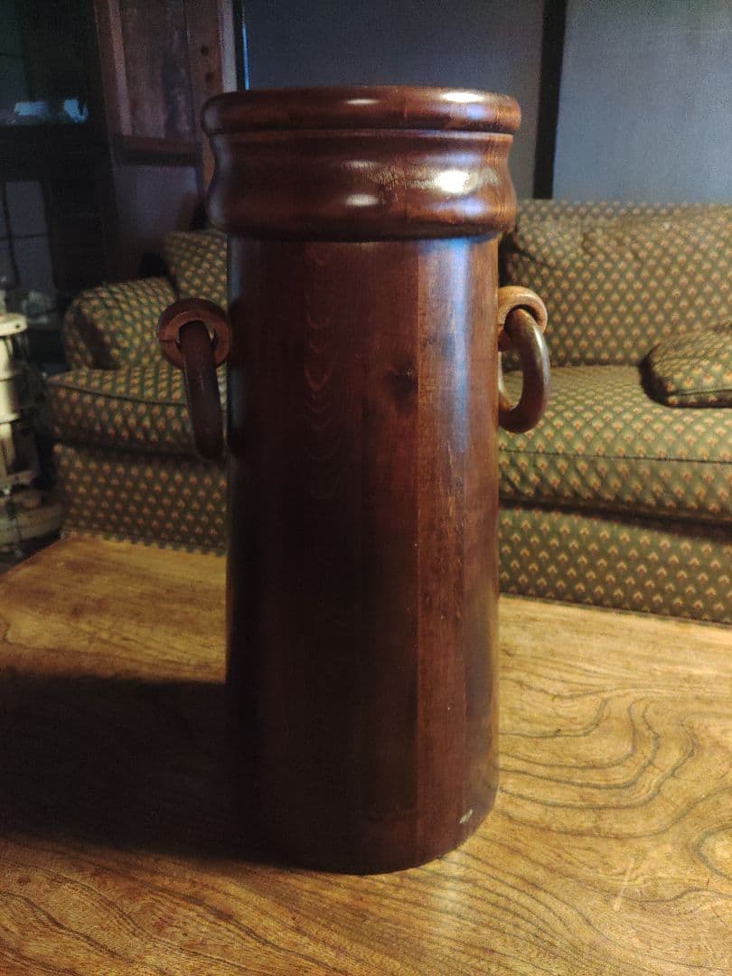 希少　Demain　ドマン　イタリア　 木製　傘立て　アンティーク　ヴィンテージ