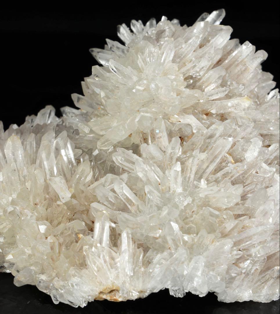 天然鉱物標本 白水晶クラスター 原石 鑑賞石 天然石 美結晶 木箱付 1220g