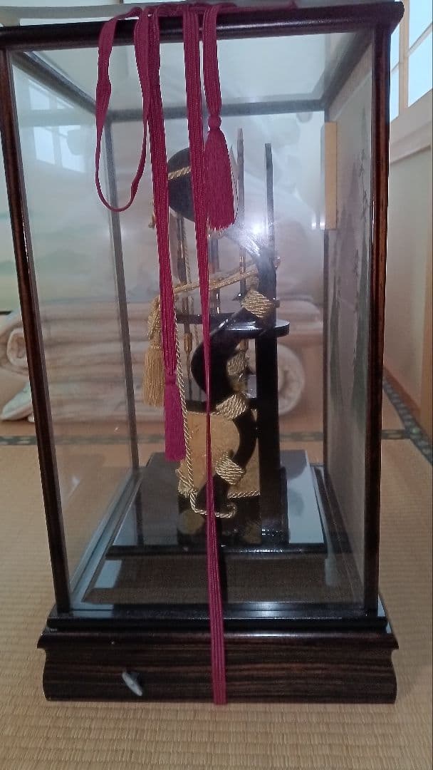 五月人形 ガラスケース入り　破魔弓