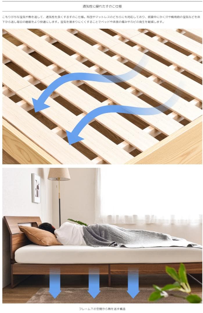 セール中　㊿VENTOTA　ベッドフレームEkuldo（エクルド）