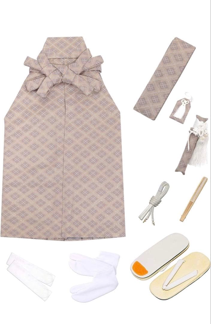 子供用 七五三 和装 ベージュ　5歳