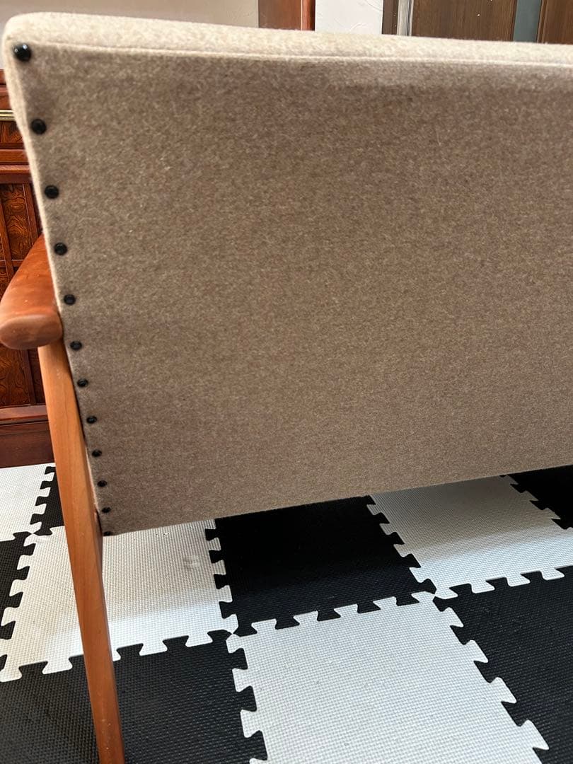 カリモク60＋カリモク　Kチェア 2シーター ソファ　ベージュ　2人掛け