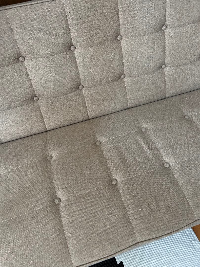 カリモク60＋カリモク　Kチェア 2シーター ソファ　ベージュ　2人掛け