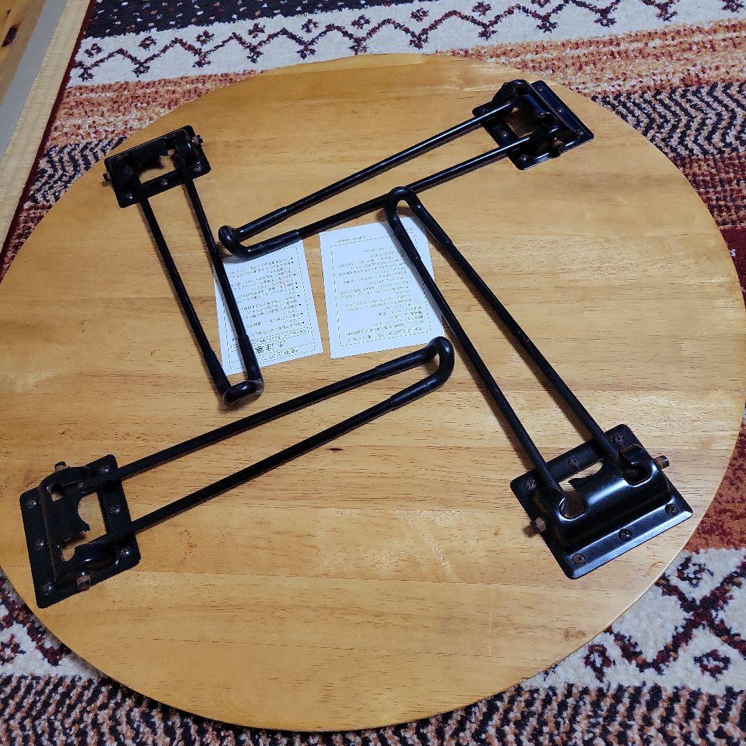 折りたたみテーブル　アンティーク　インテリア　コーヒーテーブル　ラウンドテーブル