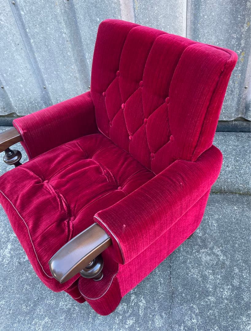 モリシゲ家具/MORISHIGE/オリーブ印/高級/1Pソファ/アームソファ/②