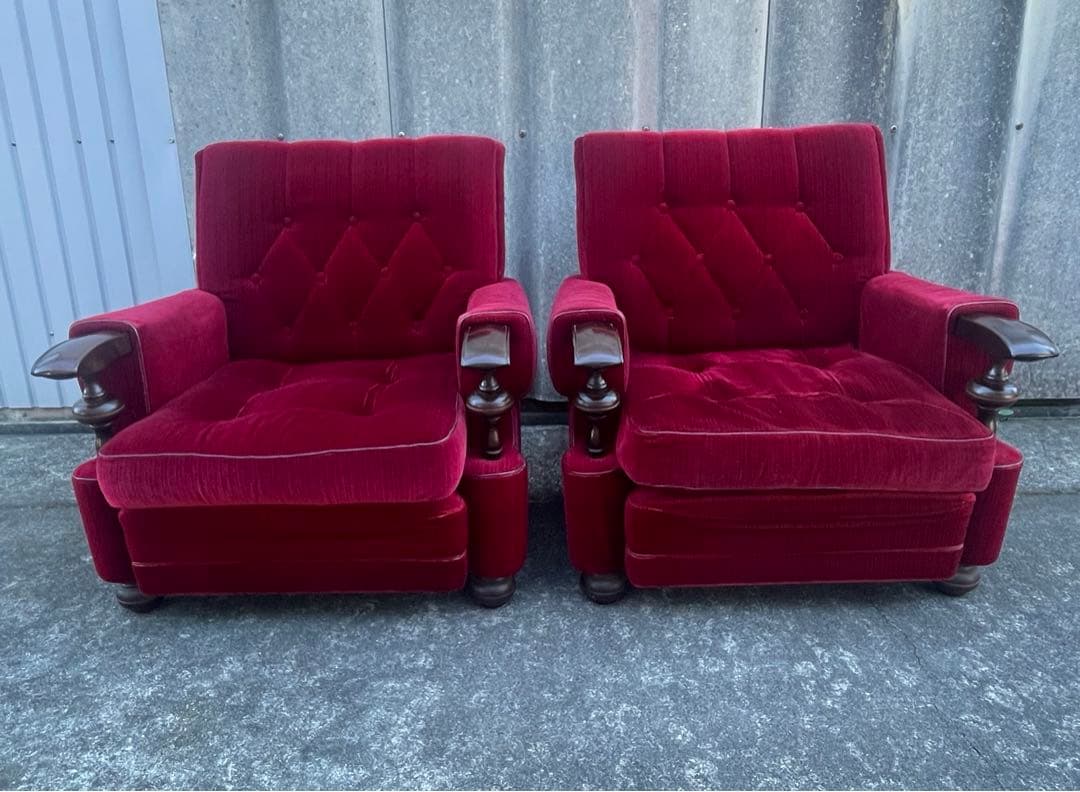 モリシゲ家具/MORISHIGE/オリーブ印/高級/1Pソファ/アームソファ/②