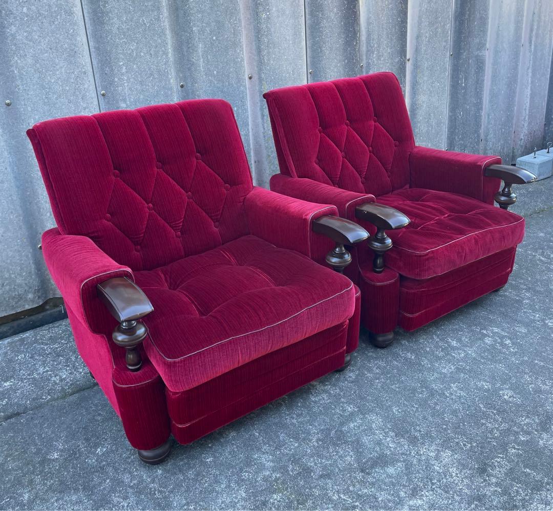 モリシゲ家具/MORISHIGE/オリーブ印/高級/1Pソファ/アームソファ/②