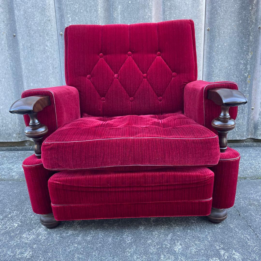 モリシゲ家具/MORISHIGE/オリーブ印/高級/1Pソファ/アームソファ/②