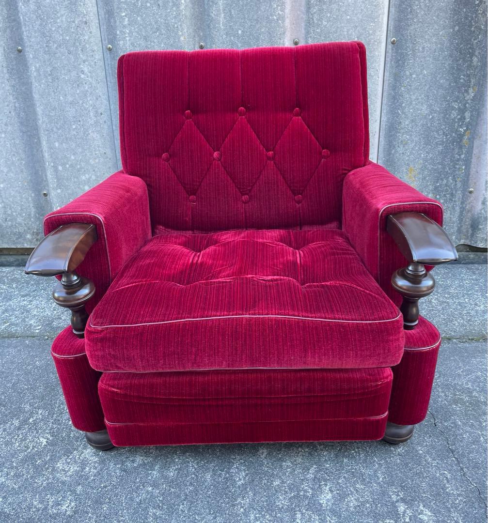 モリシゲ家具/MORISHIGE/オリーブ印/高級/1Pソファ/アームソファ/②