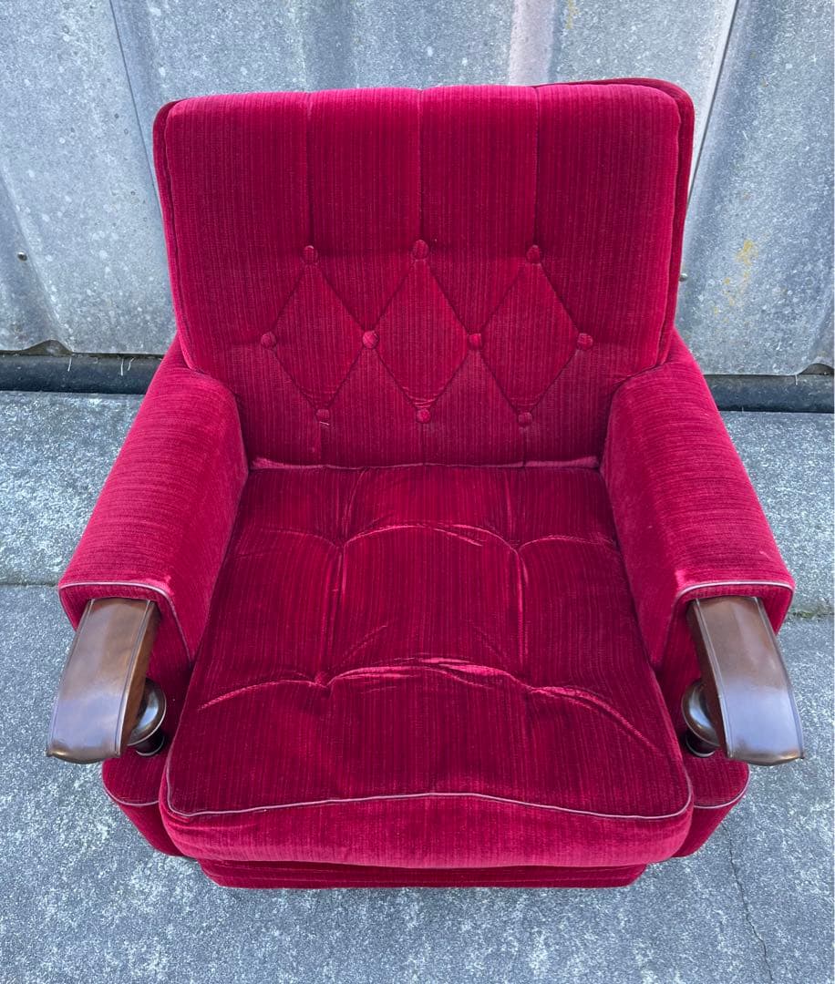 モリシゲ家具/MORISHIGE/オリーブ印/高級/1Pソファ/アームソファ/②