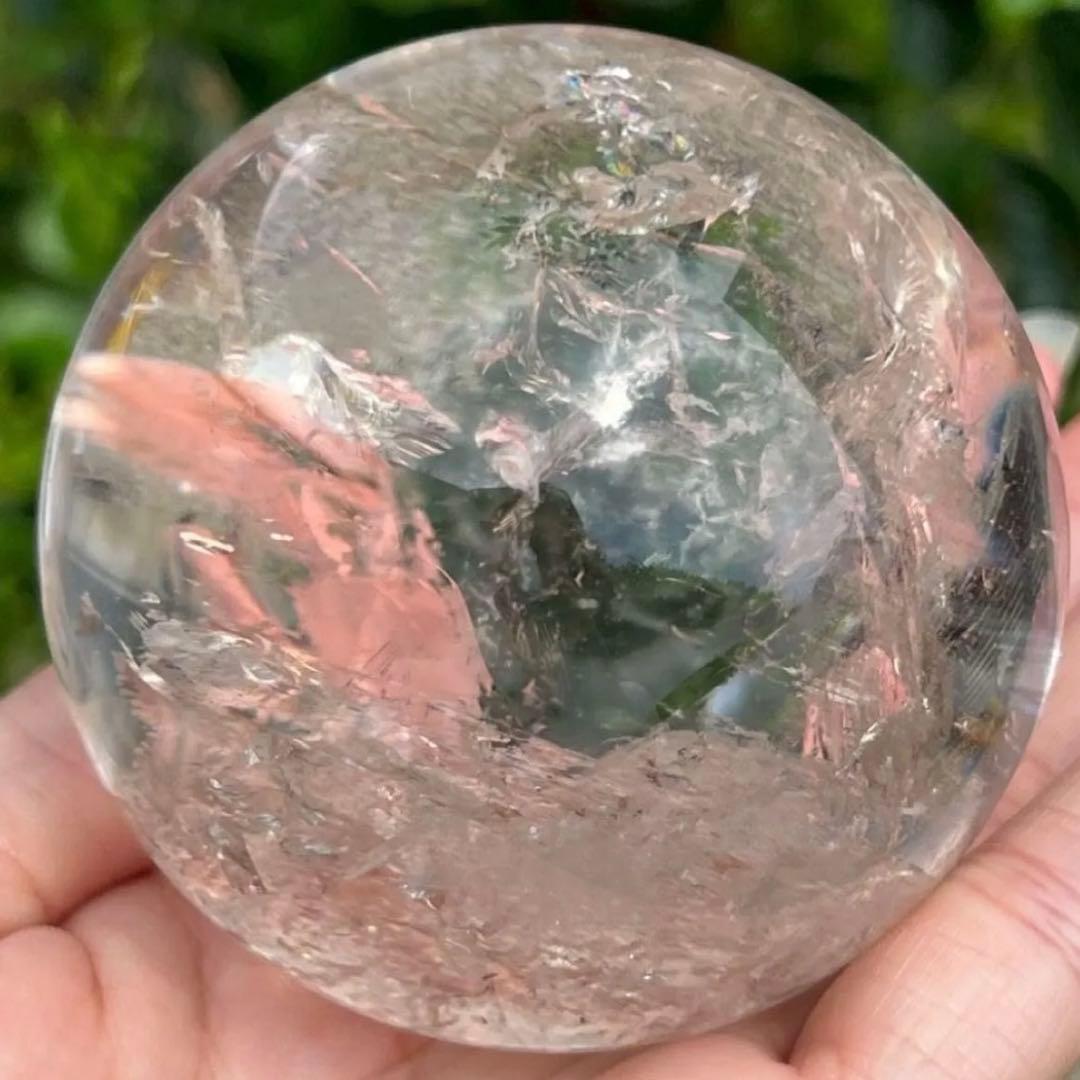 ✮超目玉✮☆美宝珠☆極品極上 水晶玉✨レインボー レムリアンシード 丸玉 天然石