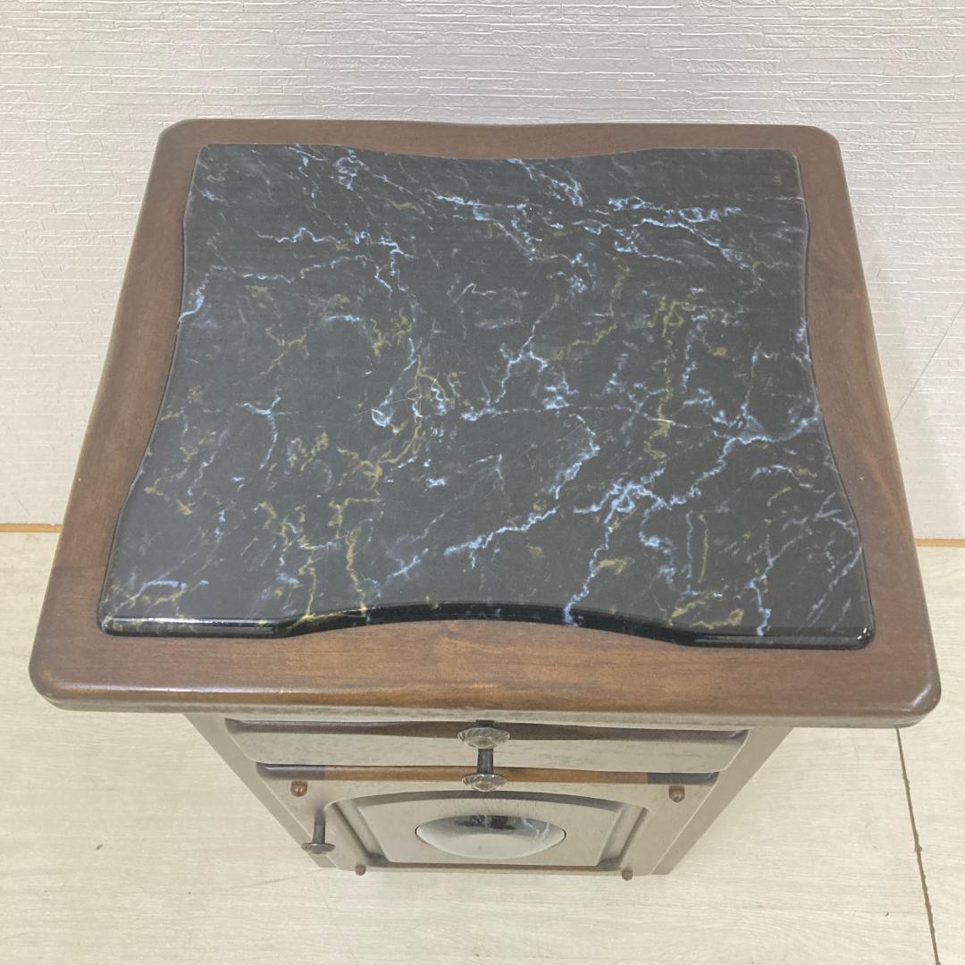 【カリモク】電話台　花台　キャビネット　サイド　アンティーク調