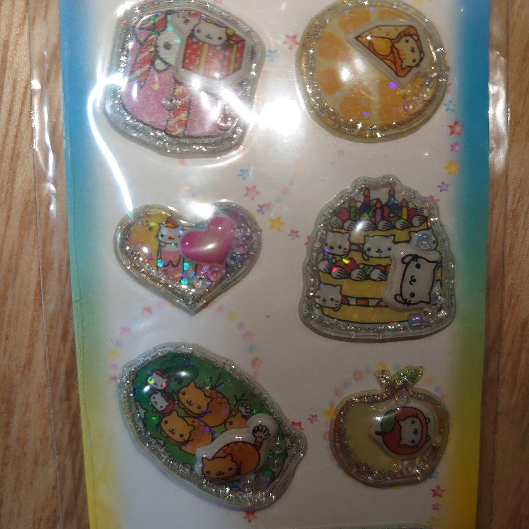 中古品】にゃんにゃんにゃんこ サンエックス エアインマスコットシール