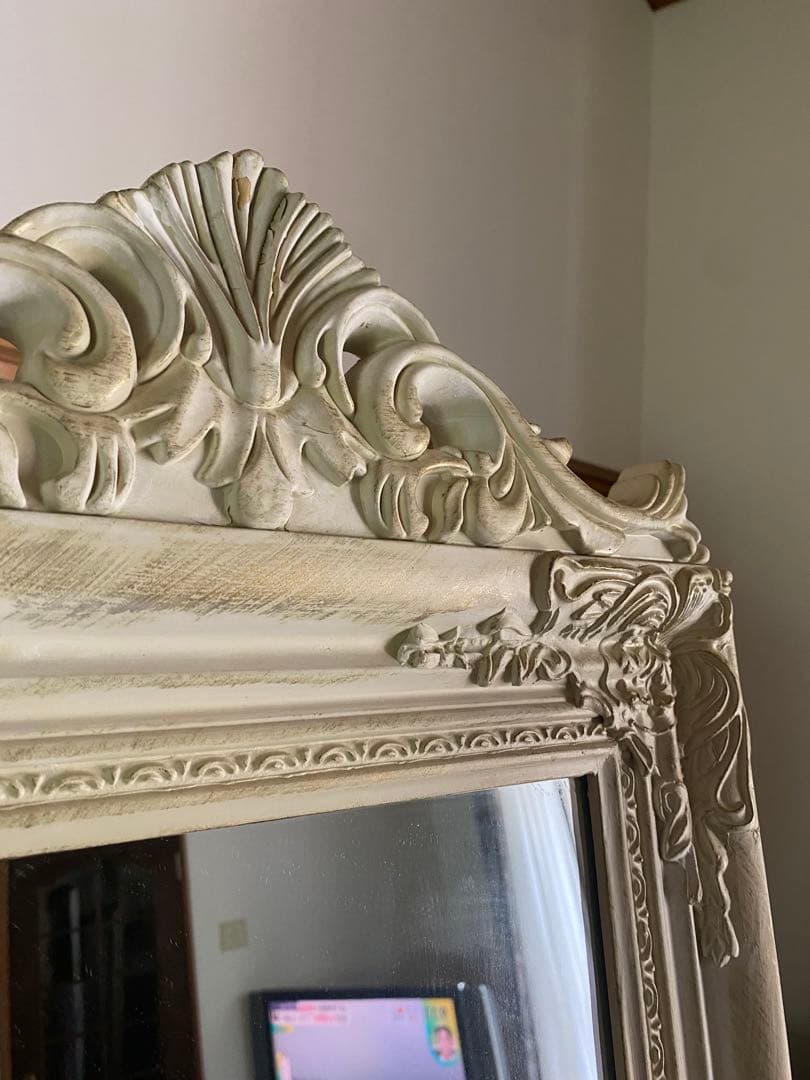 廃盤デザイン　アンティーク風スタンドミラー