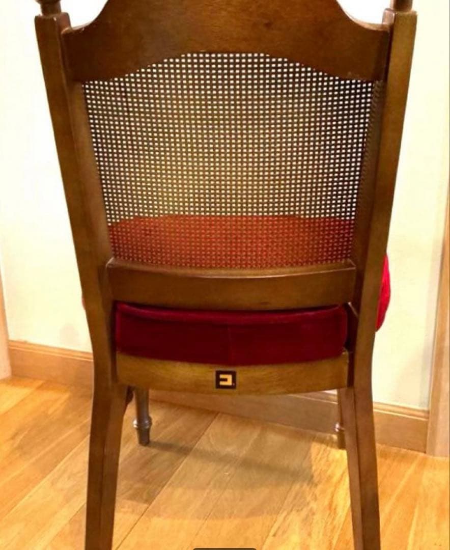 コスガ 籐製アンティーク風ルームチェア