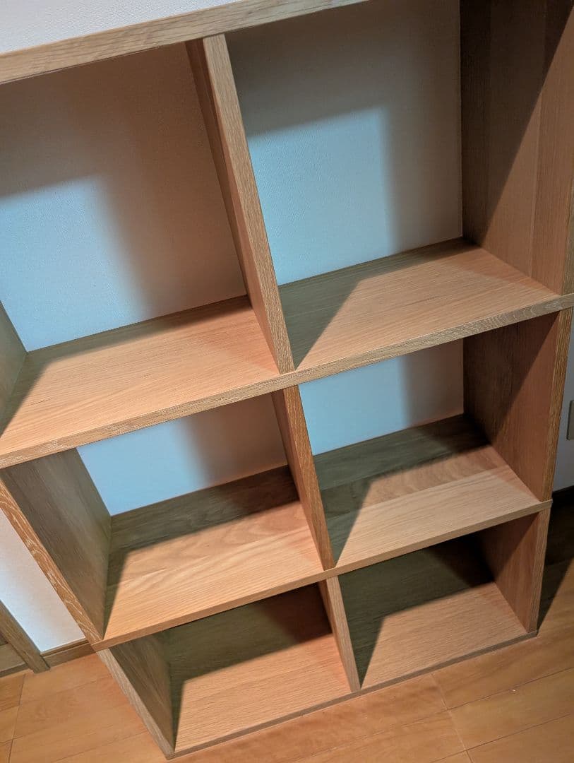 ベ*ー様 《送料込》無印良品 スタッキングシェルフ 2段×3 オーク 棚 木製家