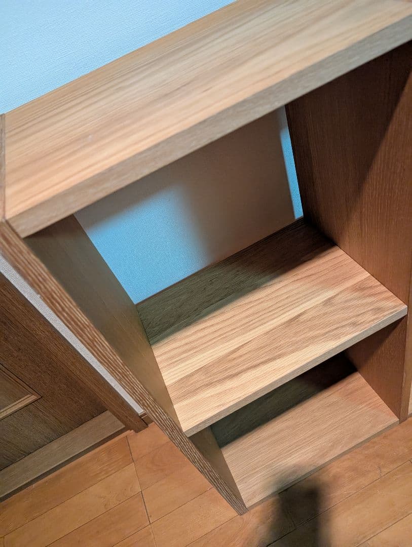 ベ*ー様 《送料込》無印良品 スタッキングシェルフ 2段×3 オーク 棚 木製家