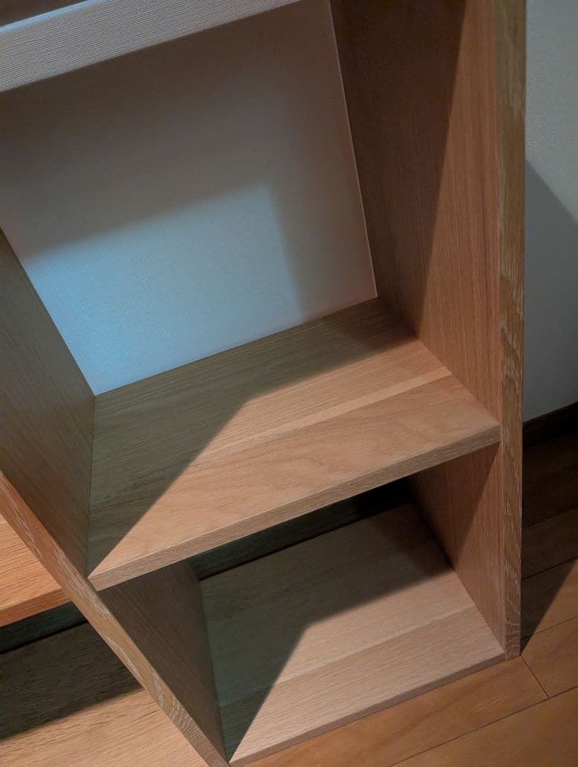 ベ*ー様 《送料込》無印良品 スタッキングシェルフ 2段×3 オーク 棚 木製家