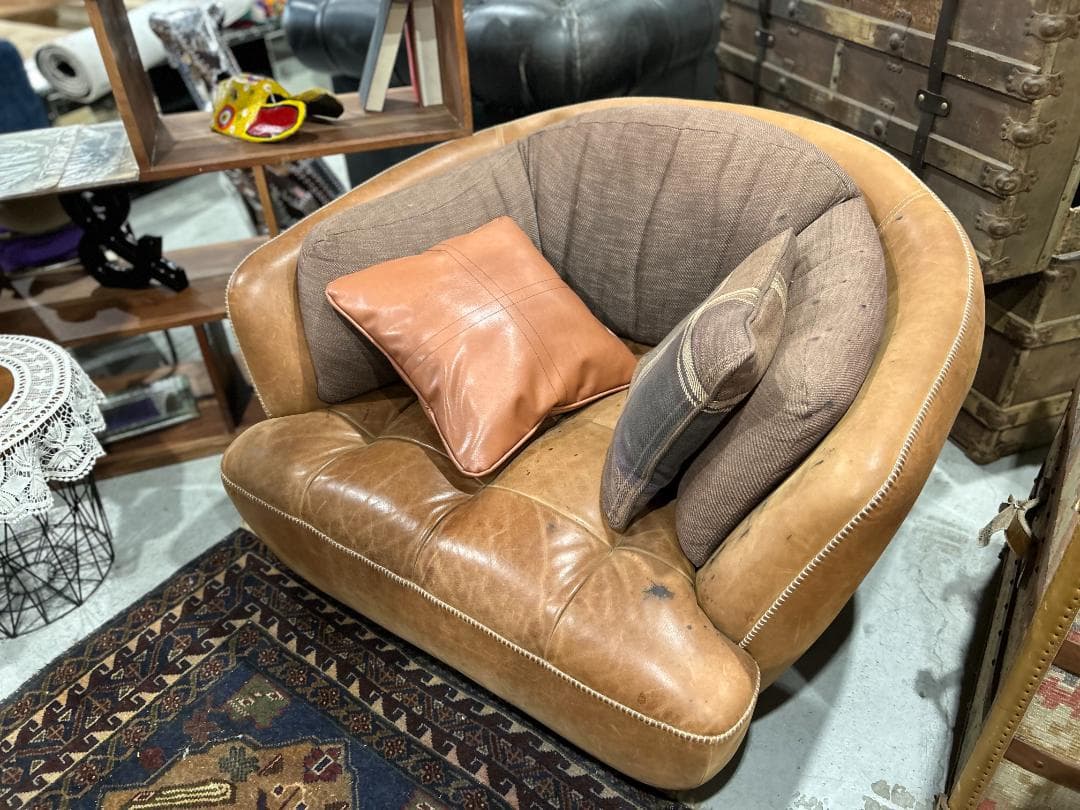 クラッシュゲート｜tabu｜オピアム / opium｜1Pレザーソファ｜シングル