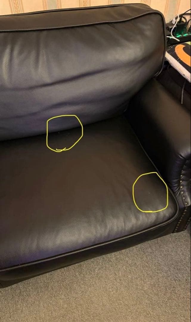 ブリックスソファー　本革