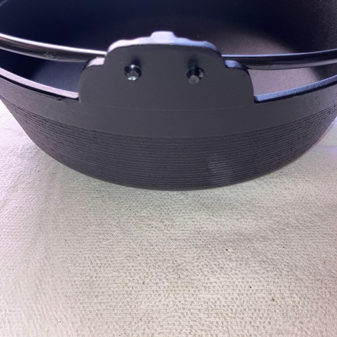 IWACHU 鋳鉄製 丸型鍋 検査証明書付き　南部鉄器岩鋳　ふる里鍋深型未使用