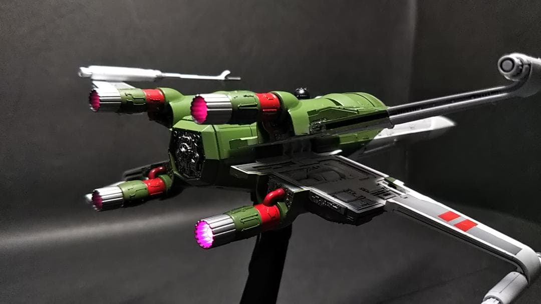 電飾改修 1/72 Xウイング・ファイター 完成品 スカイウォーカーの