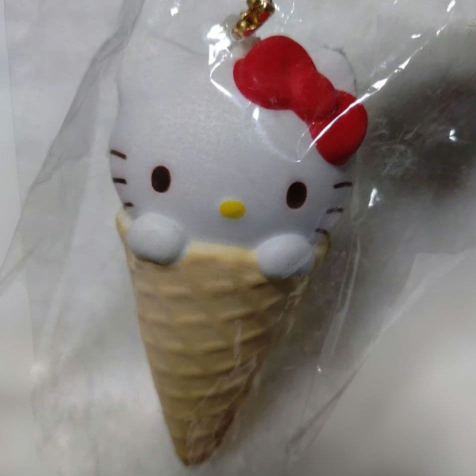 キャラコーン ハローキティ スクイーズ ソフトクリーム 日本限定