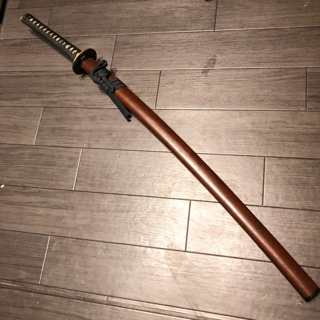 高級模造刀 深朱拵え 高級居合刀 研波刃 合金 - メルカリ