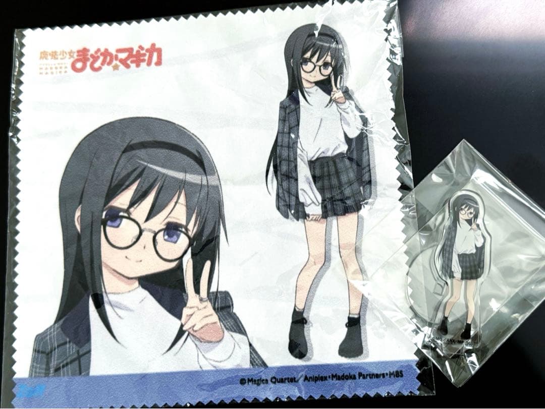 Zoff 魔法少女まどかマギカ 暁美ほむら メガネ拭き アクリルスタンド