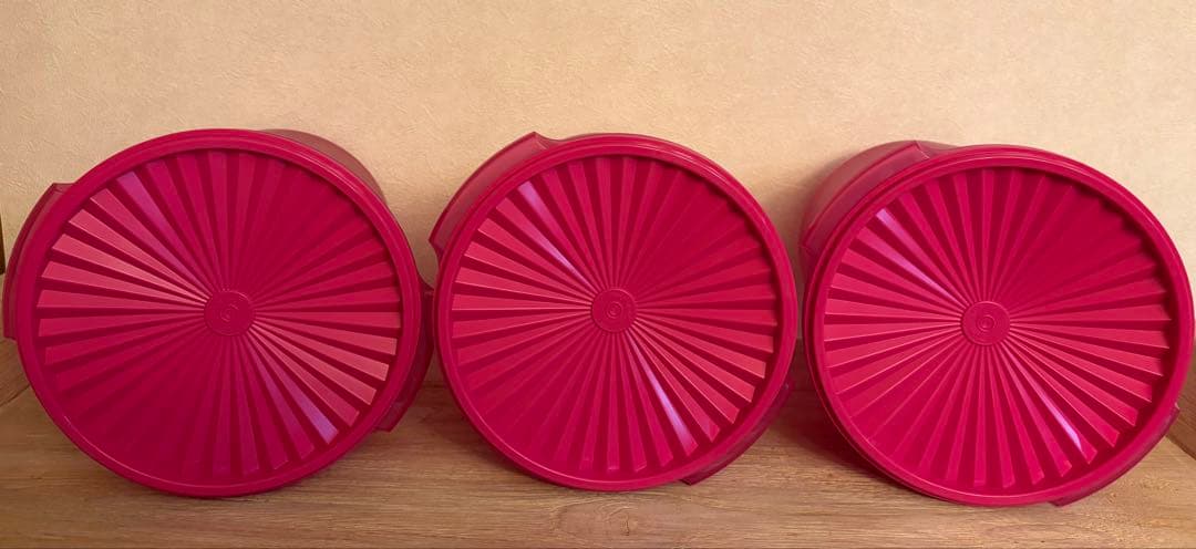 タッパーウェア マキシデコレーター　ピンク　3個 Tupperware