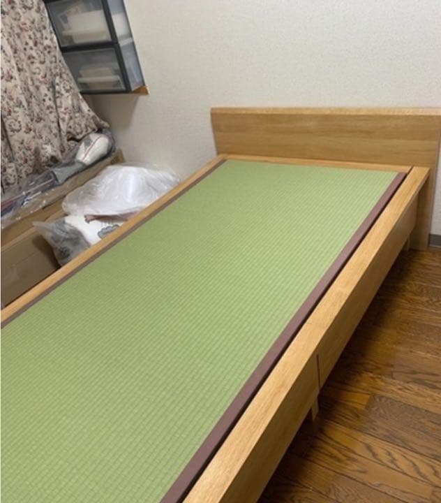 週末価格★嬉しい　組み立て不要　【美品】ニトリ　シングル畳ベッド　引き出し付