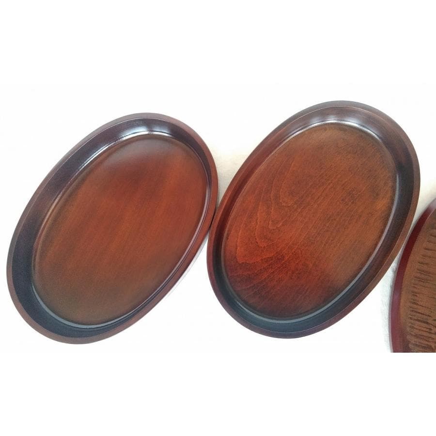 木製 重箱 おせち 漆塗 小判型 二段重 ノミ目9寸27cm 線古代朱 弁当箱