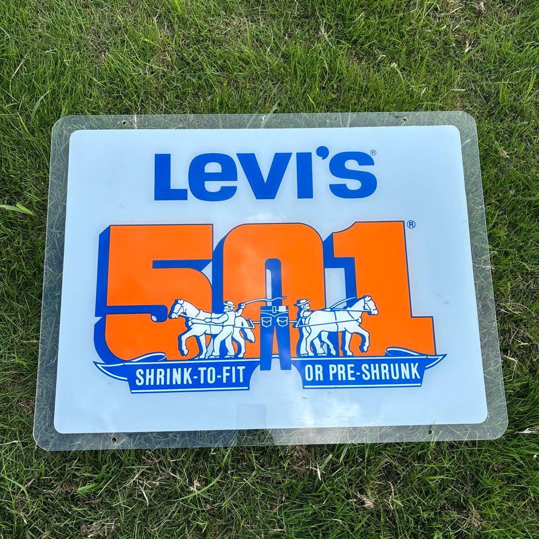 その他 VINTAGE Levi's 70s 501 advertising sign