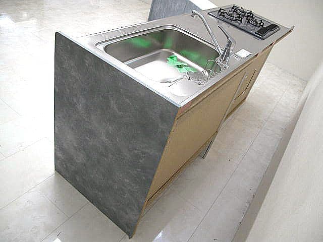 【展示品】クリナップ ラクエラ システムキッチン W212ｃｍ（約）石目調グレー