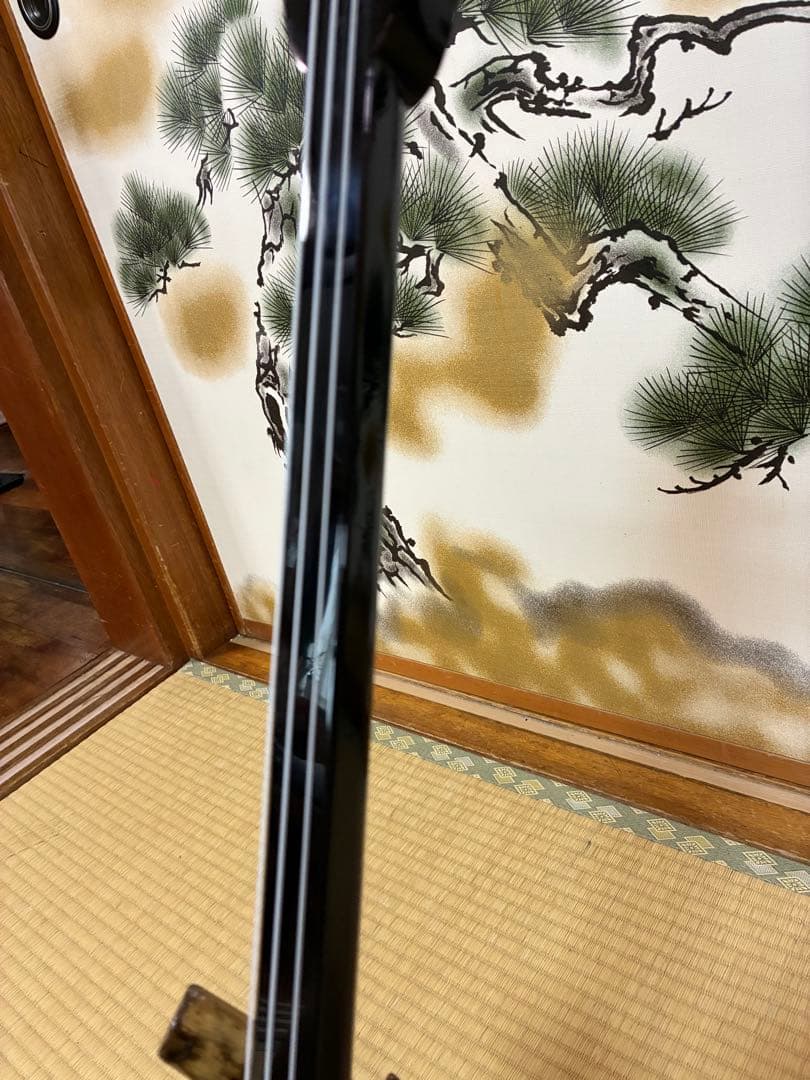 沖縄三線！貴重！知念大工型！本蛇皮！本張り！【一枚張り】⑥⑭