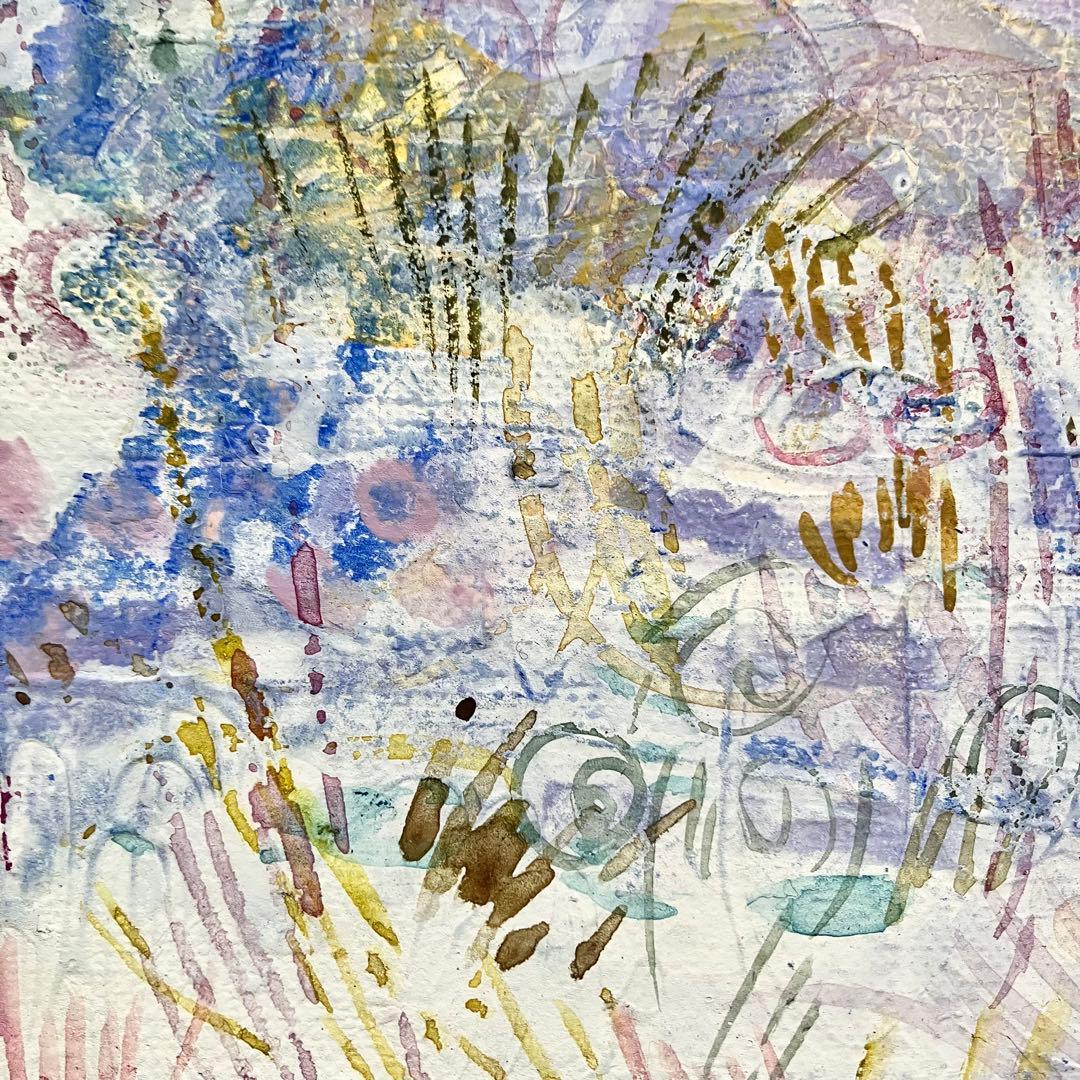 冬の野＊絵画 原画 風景画 抽象画 雪 クリスマス - メルカリ