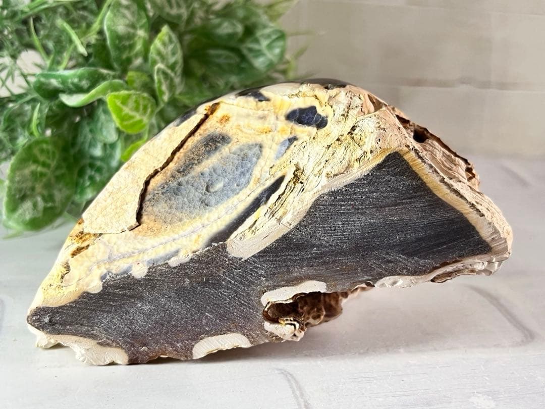 大サイズ　瑪瑙　アゲート ジオード　原石　晶洞　置物