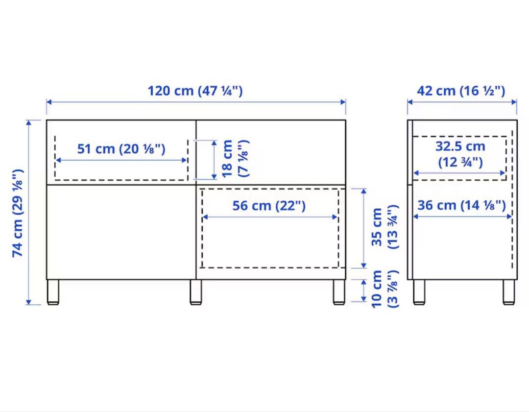 IKEA キャビネット　ベストー