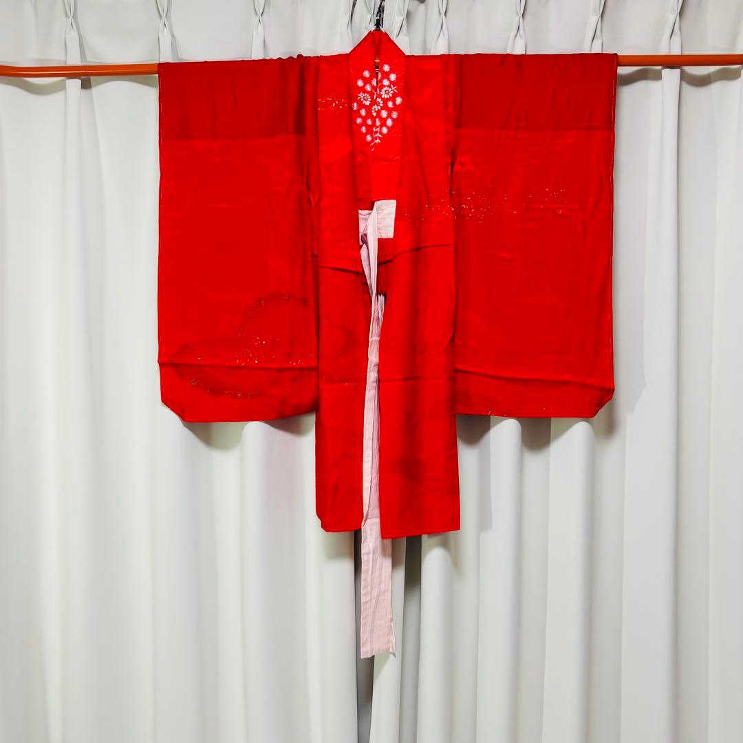 【七五三 七歳女の子　正絹　着物　帯　襦袢　草履バッグ　小物類】