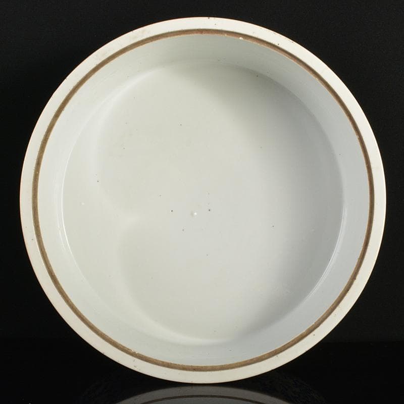 中国　粉彩　花唐草文　水盤　鉢　V　R6561