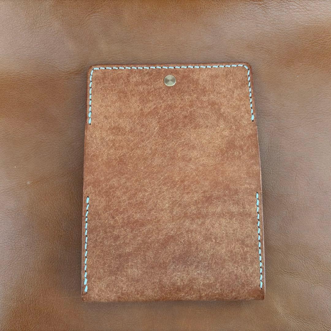 プリムホック使用　プエブロレザー　コニャック　名刺入れ