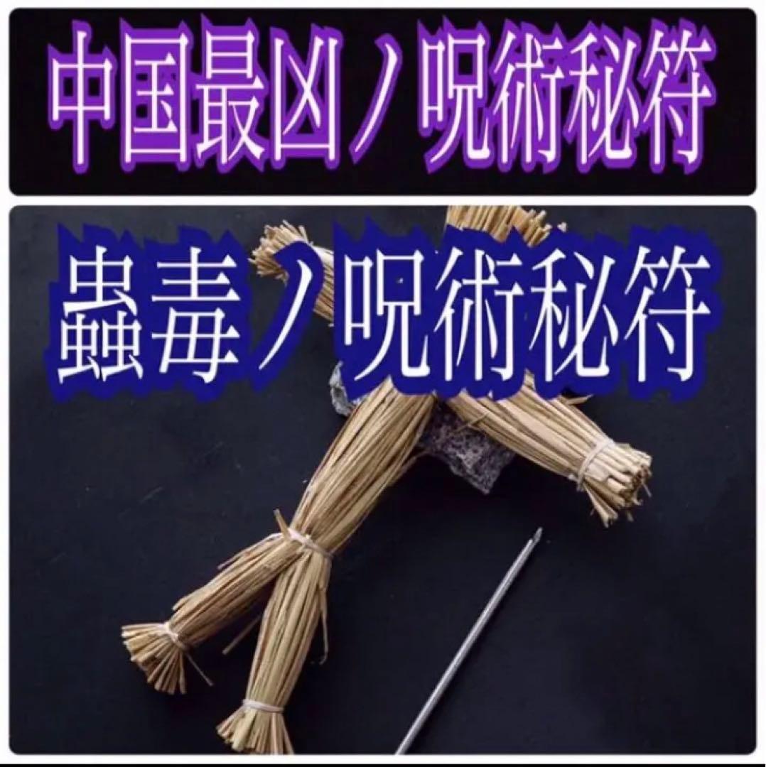 ◉蟲毒呪詛符　◉時代の権力者が恐れおののいた、禁断秘術秘符　◉呪い　◉曰く付き