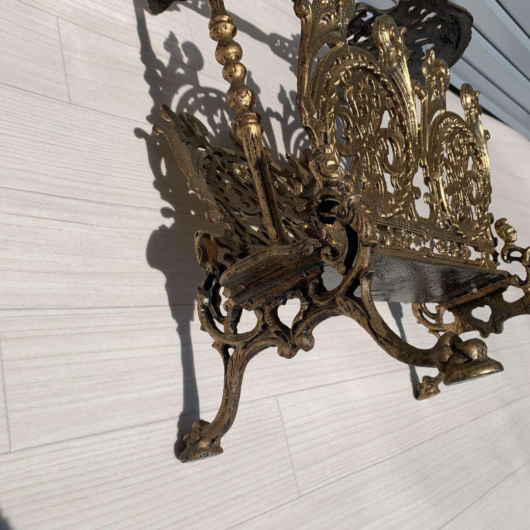 イタリア製　マガジンラック　アンティーク調